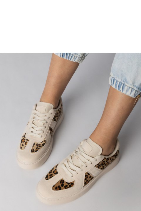 Buty Sportowe Model Toris NN622 Beige/Panterka - PRIMO Buty Sportowe Model Toris NN622 Beige/Panterka - PRIMO