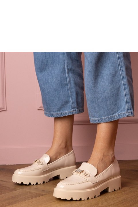 Mokasyny Model Sanita YDF-32 Beige - PRIMO Mokasyny Model Sanita YDF-32 Beige - PRIMO