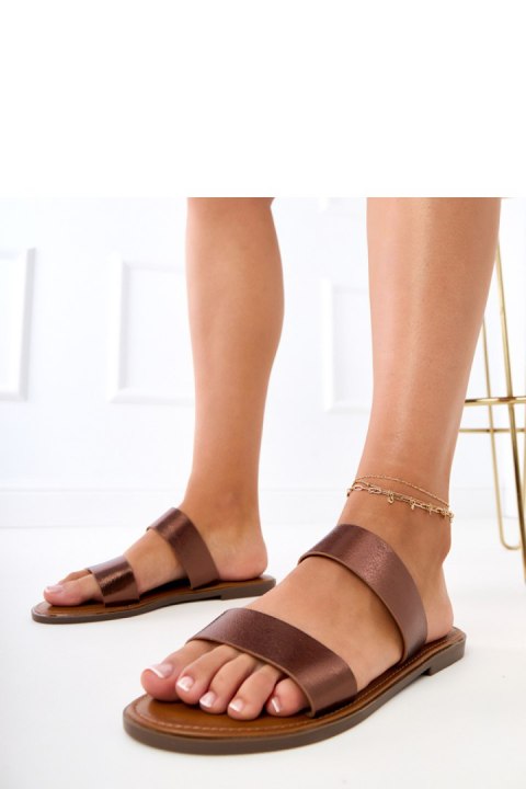 Sandał Klapki Model Fariza 8297 Brown - PRIMO Sandał Klapki Model Fariza 8297 Brown - PRIMO