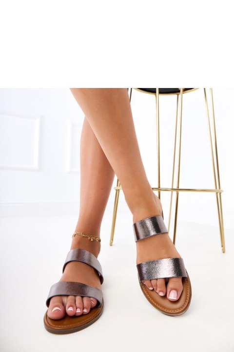 Sandał Klapki Model Fariza 8297 Grey - PRIMO Sandał Klapki Model Fariza 8297 Grey - PRIMO