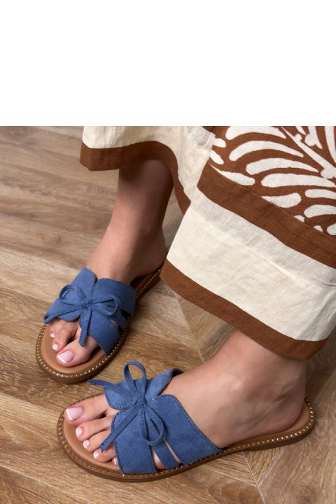 Sandał Klapki Model Favira 9136 Blue - PRIMO Sandał Klapki Model Favira 9136 Blue - PRIMO