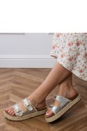 Sandał Klapki Model Induri X5-382 Silver - PRIMO