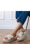 Sandał Klapki Model Juko PL365 Beige - PRIMO