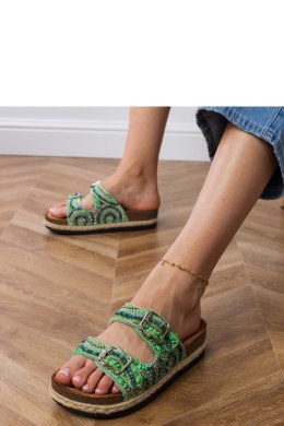 Sandał Klapki Model Zebrina X5-390 Green - PRIMO