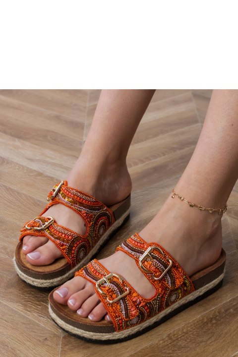 Sandał Klapki Model Zebrina X5-390 Orange - PRIMO Sandał Klapki Model Zebrina X5-390 Orange - PRIMO