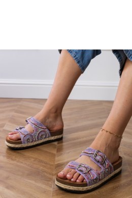 Sandał Klapki Model Zebrina X5-390 Violet - PRIMO