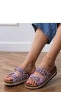 Sandał Klapki Model Zebrina X5-390 Violet - PRIMO