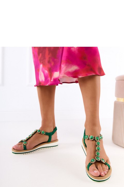 Sandały Model Klaura PT10028 Green - PRIMO Sandały Model Klaura PT10028 Green - PRIMO