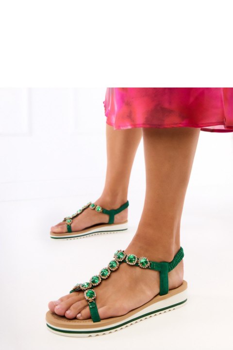 Sandały Model Klaura PT10028 Green - PRIMO Sandały Model Klaura PT10028 Green - PRIMO