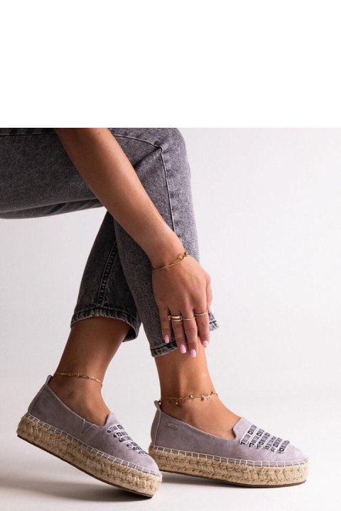 Szare espadryle Big Star JJ274890 - Solea Szare espadryle Big Star JJ274890 - Solea