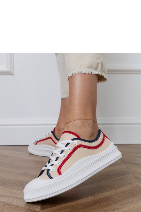 Trampki Model Salis FY-111 Beige - PRIMO Trampki Model Salis FY-111 Beige - PRIMO