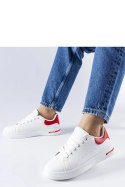Biało-czerwone sneakersy Leland - Solea