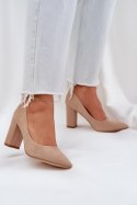 Czółenka Model Florena NF-47P Dark Beige - Step in style