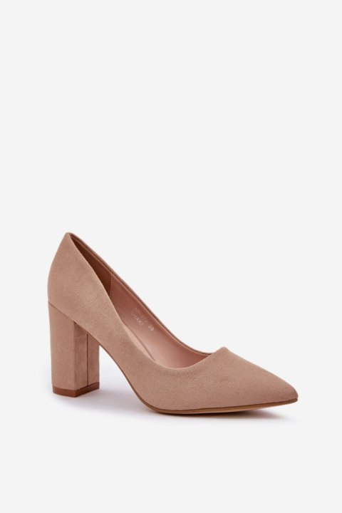 Czółenka Model Florena NF-47P Dark Beige - Step in style Czółenka Model Florena NF-47P Dark Beige - Step in style