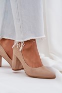 Czółenka Model Florena NF-47P Dark Beige - Step in style