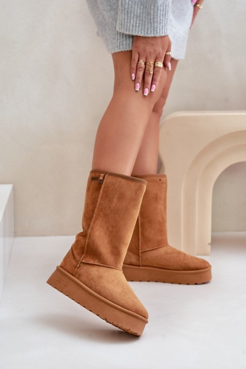 Śniegowce Model Big Star OO274893 Camel - Step in style Śniegowce Model Big Star OO274893 Camel - Step in style