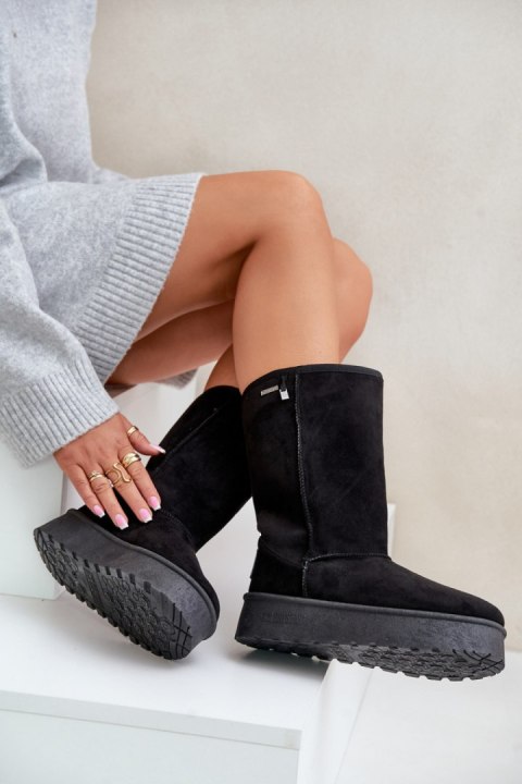 Śniegowce Model Big Star OO274895 Black - Step in style Śniegowce Model Big Star OO274895 Black - Step in style