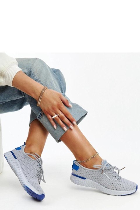 Szare materiałowe sneakersy damskie CROSS JEANS - Solea Szare materiałowe sneakersy damskie CROSS JEANS - Solea