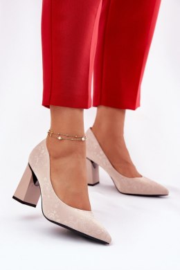Czółenka Model Vinceza 62223 Beige - Step in style