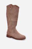 Kozaki Model S.Barski HY51-062 Beige - Step in style