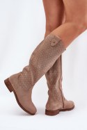 Kozaki Model S.Barski HY51-062 Beige - Step in style