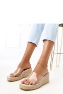 Sandał Klapki Model Felicity F477 Beige - PRIMO
