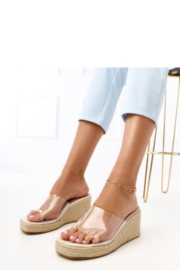 Sandał Klapki Model Felicity F477 Beige - PRIMO