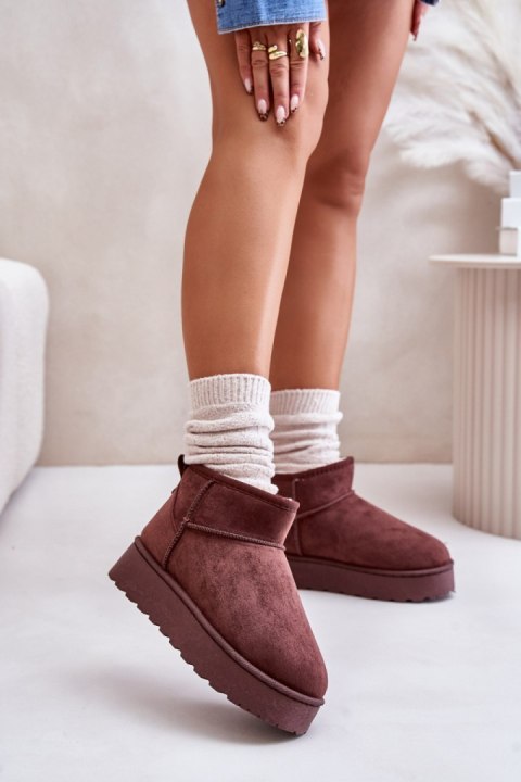 Śniegowce Model Xamella 20216-4H Dark Brown - Step in style Śniegowce Model Xamella 20216-4H Dark Brown - Step in style